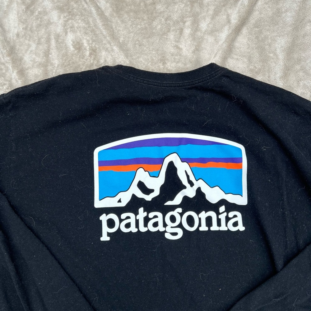 Patagonia Men's Long-Sleeved P-6 Logo Responsibili-Tee
